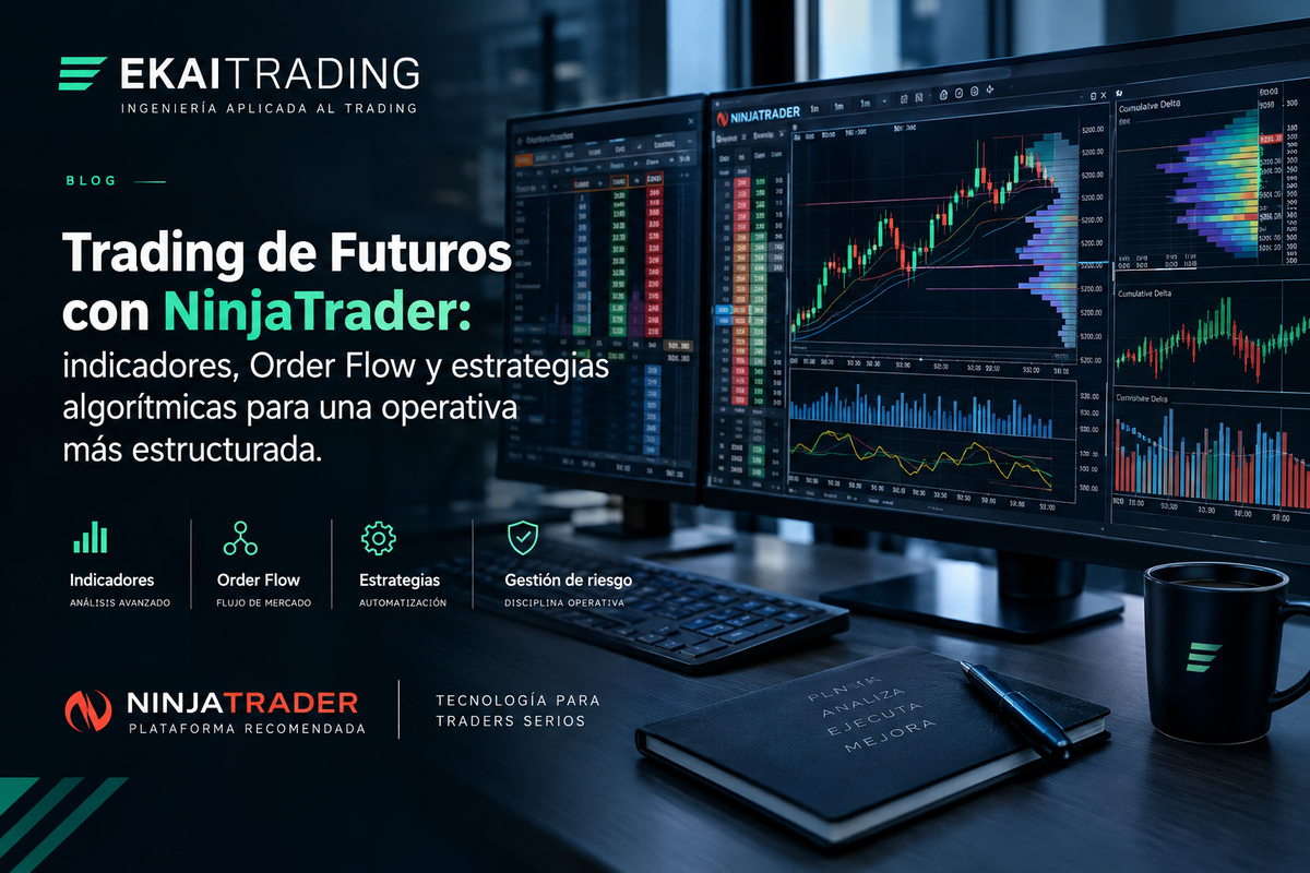 Trading de Futuros con NinjaTrader: indicadores, Order Flow y estrategias algorítmicas para una operativa más estructurada